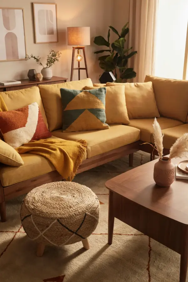 Colors That Complement Brown for a Cozy Living Room | 14 Designer-Approved Pairs | Warm Neutral Decor