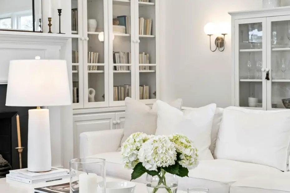 Blue and White Porcelain Table Lamps for a Classic Living Room | Timeless Porcelain Lamp Pair | Traditional Home Decor