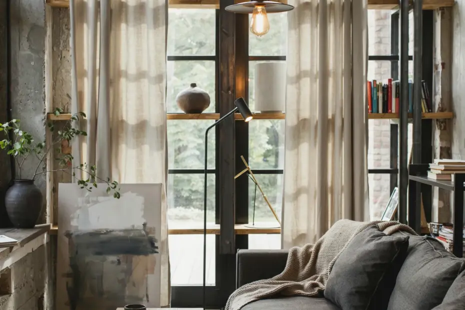 Boho-Chic Window Treatments for Cozy Living Room | Casual Layered Curtains