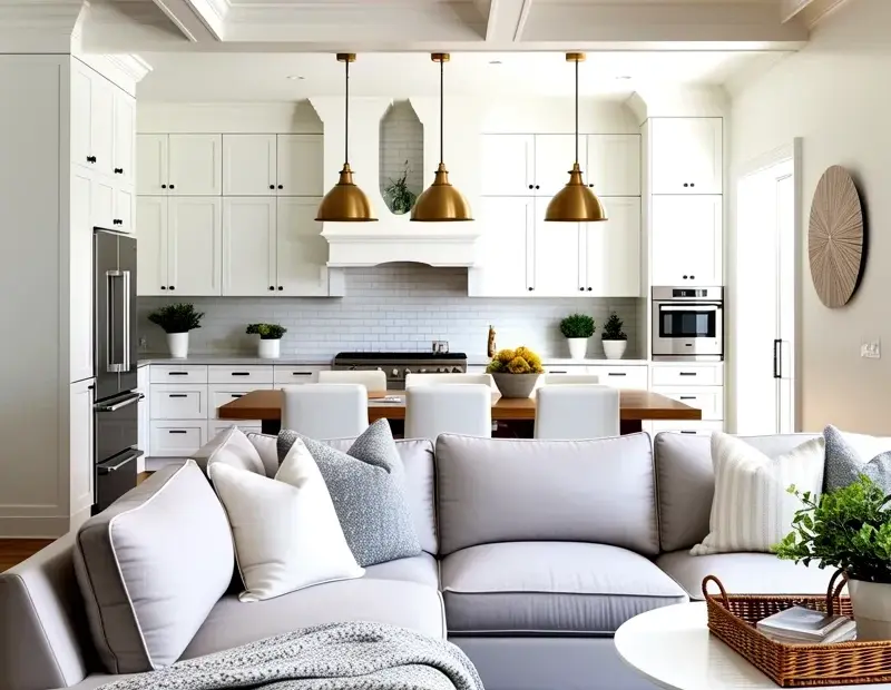 Cozy Winter Living Room Idea with TV & Candles 🕯️ | Modern Luxury Decor Inspo