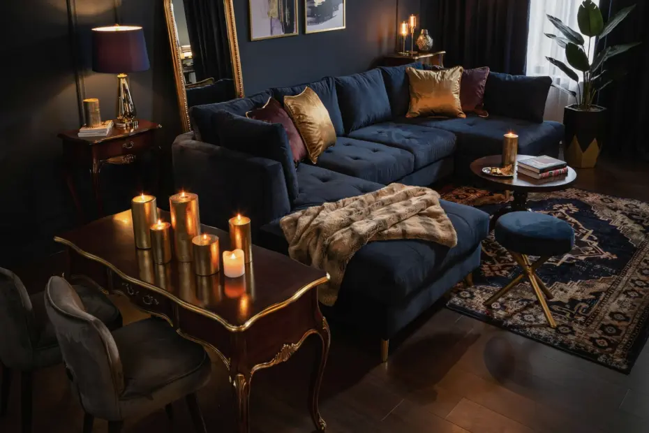 Gold Hanging Light Pendants for Cozy Living Room | Warm Glow in Dining Area, Kitchen, or Entryway