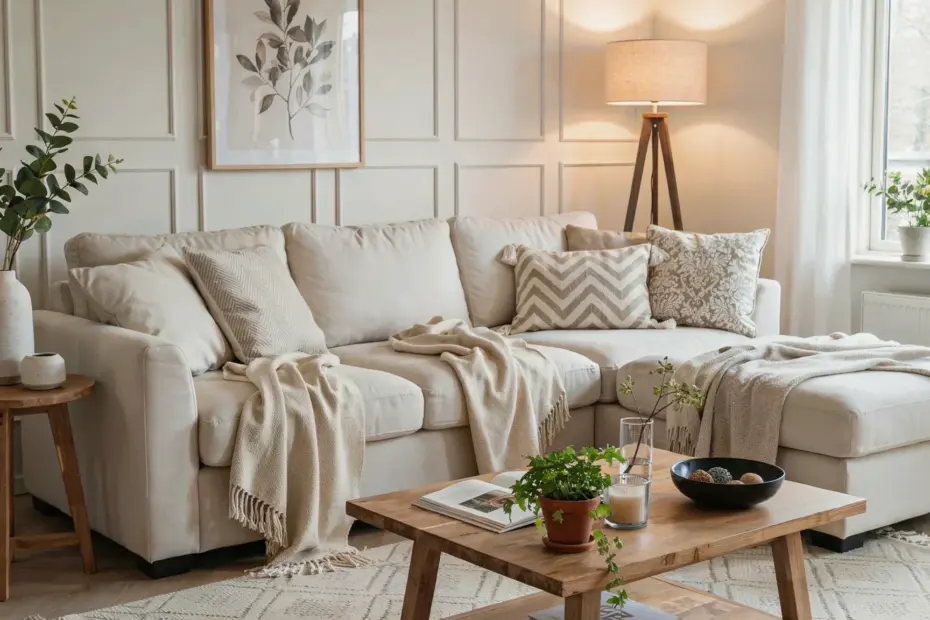 Cozy Living Room Ideas on a Budget | Thrifted Finds & Warm Lighting